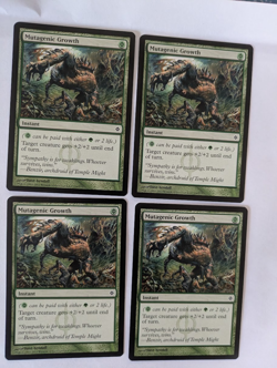 4 Mutagenic Growth New Phyrexia MTG NM Free shipping with tracking - Image 1