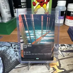 MTG - Strip Mine - Edge of Eternities 0175 Galaxy Foil Stellar Sights Borderless - Image 1