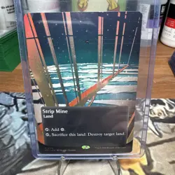 MTG - Strip Mine - Edge of Eternities 0175 Galaxy Foil Stellar Sights Borderless - Image 2