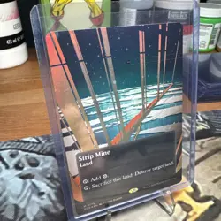 MTG - Strip Mine - Edge of Eternities 0175 Galaxy Foil Stellar Sights Borderless - Image 3