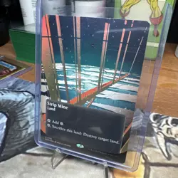 MTG - Strip Mine - Edge of Eternities 0175 Galaxy Foil Stellar Sights Borderless - Image 4