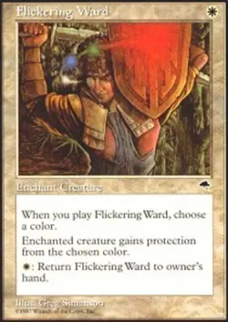 [1x] Flickering Ward Slight Play, English Tempest MTG Magic - Image 1