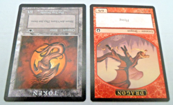 MTG Sliver Token (Legions, Player Rewards) + Dragon Token ‘6/6 Flying’ (NM) - Image 5