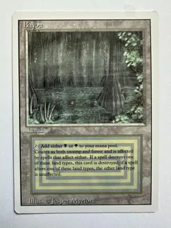 Bayou Mtg Dual Land Bayou Revised Edition See For Pics Condition Read Desc. - Image 1