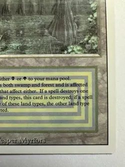 Bayou Mtg Dual Land Bayou Revised Edition See For Pics Condition Read Desc. - Image 4