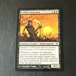 Toshiro Umezawa x1 Betrayers of Kamigawa NM Condition see front and back pics - Image 1
