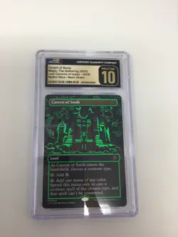 Cavern Of Souls MTG Lost Caverns Of Ixalan Neon Green CGC Pristine 10 Mythic R - Image 2