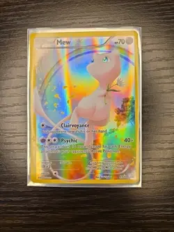 Pokemon TCG Mew XY110 Black Star Promo Full Art Holo Card - Image 1