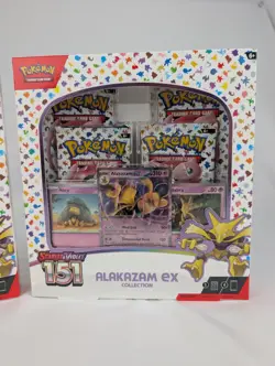 Two (2) Pokemon Scarlet & Violet 151 Alakazam EX Collection Box - Image 3
