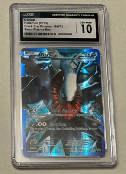 2013 POKEMON BLACK STAR PROMO DARKRAI #BW73 FULL ART CGC 10 GEM MINT - Image 1