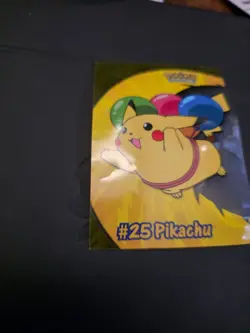 Pikachu #25 PC1 Pokemon Topps 2000 TV Animation Clear - Image 4