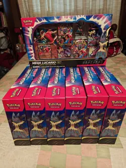 Pokemon TCG Mega Lucario ex Premium Figure Collection Box Factory Sealed In Hand - Image 2