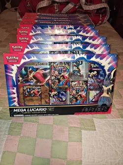 Pokemon TCG Mega Lucario ex Premium Figure Collection Box Factory Sealed In Hand - Image 4