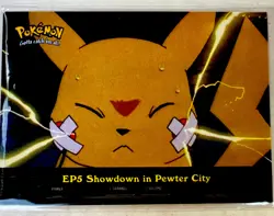 Pokemon Topps SHOWDOWN IN PEWTER CITY EP5 TV Animation Edition Blue Logo NM-MT - Image 1