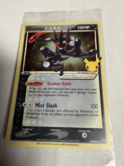Pokemon TCG Greninja Gold Star SWSH144 - Celebrations Black Star Promo - Sealed - Image 1