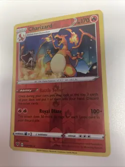 Pokemon SWSH04: Vivid Voltage 025/185 Charizard Reverse Holo LP Free Shipping - Image 1
