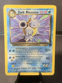 Pokemon TCG Dark Blastoise #20/82 Team Rocket Non Holo Rare WOTC VTG HP 2000 - Image 1