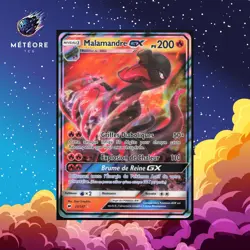Carte Pokemon Malamandre GX 25/147 Soleil & Lune Ombres Ardentes Francais - Image 1
