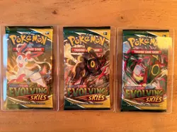 Pokemon Sword And Shield Evolving Skies Booster Packs, New Sealed - Image 1