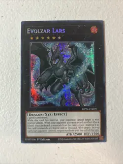 Yugioh - Evolzar Lars MP24-EN099 Prismatic Secret Rare 1st Ed NM/M Condition En - Image 1