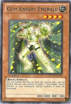 3 x Gem-Knight Emerald - PHSW-EN096 - Rare - Unlimited Edition Near Mint, Englis - Image 1