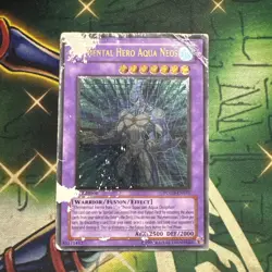 Yugioh! Elemental Hero Aqua Neos POTD-EN031 Ultimate Rare 1st Edition DMG - Image 1
