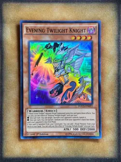 Yugioh Evening Twilight Knight DOCS-EN023 Super Rare 1st Ed NM - Image 1