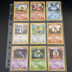 🌈Complete Pokemon Base Set Common Uncommon Cards 1999🌈 Pokemon Base Set L99 - Image 1