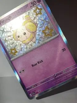 Fidough SVP069 Black Star Promo Baby Shiny Holo Rare Pokemon TCG Card - Image 4
