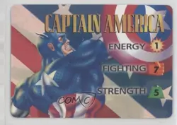 1995 Marvel Overpower CCG Character Cards Captain America - Image 1