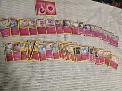 FAIRY TYPE POKEMON Cards LOT 53 CARDS - Image 1