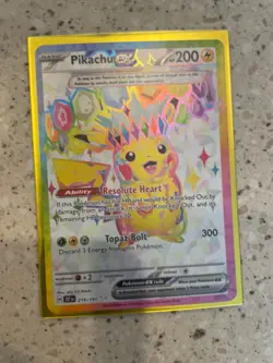 Pikachu ex Ultra Rare 219/191 S&V Surging Sparks Pokemon Card - NM - Image 1