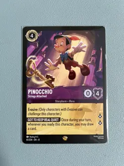 Disney Lorcana Pinocchio Strings Attached Reign of Jafar Card 061/204 Non Foil - Image 1