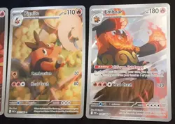 Tepig 096/086, Pignite 097/086, Emboar 098/086: Pokemon Rare TCG: 3 Card Lot NM - Image 4