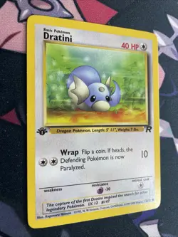 1st Edition Dratini 53/82 Team Rocket - Common Pokemon Card - NM/M - Image 2