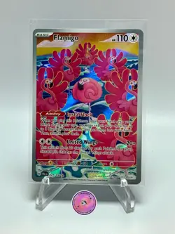 Pokemon Card TCG Flamigo 227/193 Holo Illustration Rare Paldea Evolved Art NM - Image 1