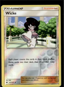 Pokemon Wicke 127/147 Burning Shadows Reverse Holo Uncommon 2 Card Lot - Image 1