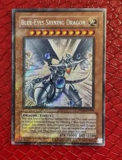 Yu-Gi-Oh! TCG Blue-Eyes Shining Dragon Secret Rare Card RP02-EN096 2020 Reprint - Image 1