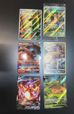 Charizard, Charmeleon, Charmander Pokemon Cards Full Arts Bundle As Is - Image 1