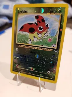 Ledyba Reverse Holo Pokemon Card 7/18 Southern Islands - Image 3