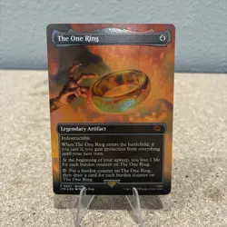 The One Ring (Borderless) Lord of the Rings Promo Foil MTG TCG 0451 - Image 1