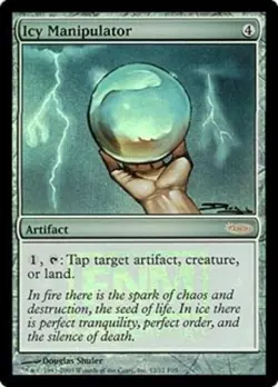 Moderate Play, English MTG Foil Icy Manipulator - Foil FNM 2005 FNM Promos Magic - Image 1