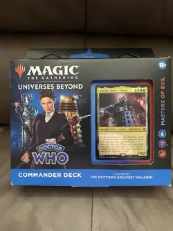Magic The Gathering Universes Beyond Doctor Who Commander Deck Masters of Evil?? - Image 1