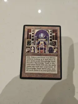Knowledge Vault MTG Magic the gathering Reserved List LP -MP - Image 1
