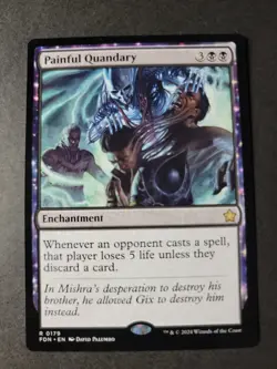 Painful Quandary Rare MTG Foundations - Image 1