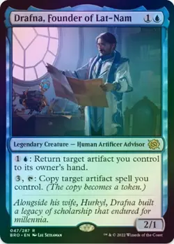 1 x Drafna, Founder of Lat-Nam - Foil - The Brothers' War - LP - MTG - JPL - Image 1