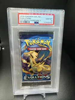 PSA 10 - XY Evolutions (2016) - Mega Charizard Sealed Booster Pack Pokemon - Image 1