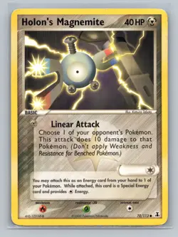 Pokemon TCG Holon's Magnemite 70/113 Delta Species Normal MP - Image 1