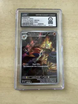 CGC World Record Pokemon TCG Fletchinder Card 199/193 Sv02: Paldea Evolved - Image 1