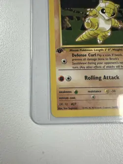 Brock’s Sandshrew 1st edition Gym Heroes 71/132 WOTC vintage Pokemon - Image 2